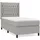 vidaXL Boxspringbett 100 x 200 cm Hellgrau