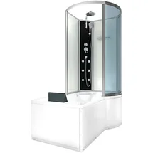 AcquaVapore Kombination Badewanne Dusche K50-L00-EC Duschtempel 170x100