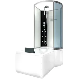 AcquaVapore Kombination Badewanne Dusche K50-L00-EC Duschtempel 170x100