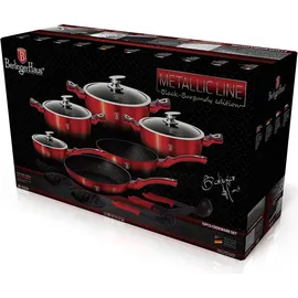 Berlinger Haus Garnki Metallic Burgundy Line 15 ElementówBH1632N - Rot