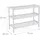 Relaxdays Schuhregal 70 x 55 x 26 cm 3 Ebenen / weiß
