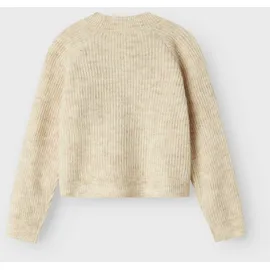 NAME IT Mädchen Nkfholly Boxy Short Knit Card Noos Strickjacke, Pure Cashmere, 134 EU - 134-140