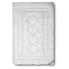 John Cotton Magicline, Bettdecke, 155x220 cm, | Premium Duo Winterdecke mit 100% Baumwolle. Bezug: - weiß,