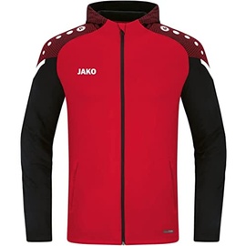 Jako Performance Kapuzenjacke Herren rot/schwarz 4XL