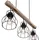 GLOBO Holz Balken 3-flg. 60 cm rund schwarz