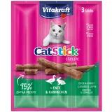 Vitakraft Cat Stick Ente und Kaninchen 3 Stück