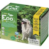 Croci Eco Hundewindel – Biologisch abbaubare Windeln für Rüden – Hundeunterhosen zum Pinkeln – Hygienebandwindeln für Rüden, geruchshemmend, Einweg, 12 Stück, Größe L, 50–60 cm