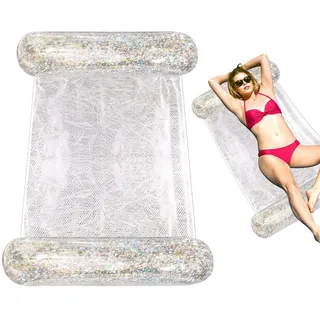Wasserhängematte, Aufblasbarer Pool-Lounge-Stuhl, Schwimmende Hängematte, Faltbar, Tragbar, Luftig, Leicht, Schwimmender Stuhl, Bett, Floß, Liegestuhl, Pool-Schlauchboote Für Erwachsene Und Kinder