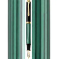 Pelikan Souverän M600 Kolbenfüller schwarz/grün/gold M (mittel), 1 St.