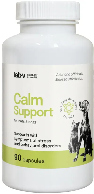 LAB-V Calm Support - Unterstützung bei Symptomen von Stress und Verhaltensstörungen 90 Kapseln (Rabatt für Stammkunden 3%)