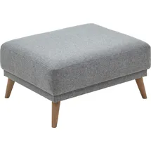 Atlantic Home Collection Hocker Elvis 86 x 43 cm Grau/Schwarz/Weiß