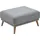 Atlantic Home Collection Hocker Elvis 86 x 43 cm Grau/Schwarz/Weiß
