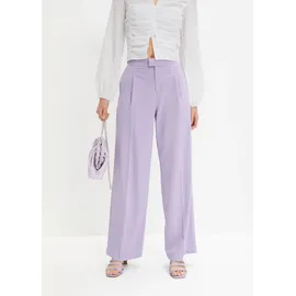 bonprix Bundfaltenhose Loose Fit Lila 42