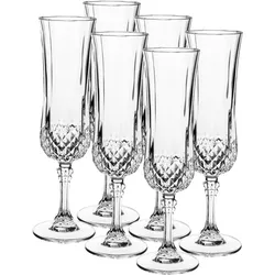 MÄSER Sektkelch 14 cl, 6-er Set, postsicher, Serie LONGCHAMP