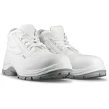 SIKA Beat Mid Sicherheitsstiefel,metallfreie Zehenkappe aus Verbundmaterial,wasserabweisendes Mikrofasergewebe,rutschfeste PU-Sohle,waschbare Arbeitsstiefel für die Lebensmittel- & Medizinbranche,W-43 - 43 EU