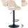 CLP Barhocker Milet Samt Creme schwarz