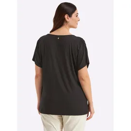 sheego Halbarmshirt in schwarz | Gr.: 52/54
