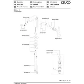 Keuco Edition 11 Einhebel-Bidetmischer Verchromt 51109010000