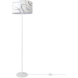 Paco Home Stehlampe Wohnzimmer Stehleuchte Lampenschirm Stoff Stehleuchte Leselampe Abstrakt Vintage Modern E27