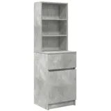 vidaXL Nachttisch Betongrau 39x35x125 cm Holzwerkstoff