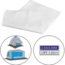 PRO PLUS Bodenplane ohne Weichmacher, 2,5x5m, LDPE 0,03mm