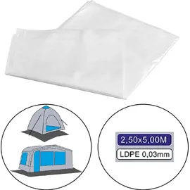 PRO PLUS Bodenplane ohne Weichmacher, 2,5x5m, LDPE 0,03mm