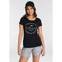 KangaROOS Print-Shirt sehr figurbetonter Schnitt, Print, Rundhalsausschnitt Gr. 44/46
