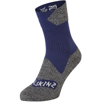 SealSkinz Bircham Allwetter-Socken, wasserdicht, blau-graumeliert, Größe S