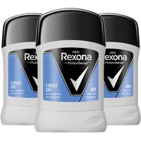 Rexona Men MotionSense Deo Stick Cobalt Dry Anti-Transpirant mit 48 Stunden Schutz gegen Körpergeruch und Achselnässe 50 ml 3 Stück
