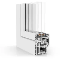 aluplast Energeto Neo, Kunststofffenster, Weiß, 1-teilig festverglast, 510 x 510 mm, individuell konfigurieren