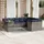 vidaXL Gartensofa-Set 10-tlg. grau Polyrattan