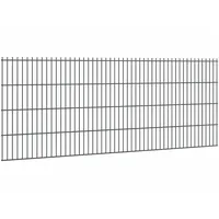 Floraworld Doppelstabmattenzaun Stärke 8/6/8 Anthrazit 83 x 251 cm