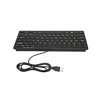MXGZ Laptop-Tastatur, Ultradünne Mini-Tastatur mit Scherentasten, Leise, Komfortable 78 Tasten, Plug-and-Play für das Büro (Schwarz)