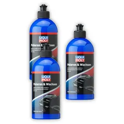3x 500ml LIQUI MOLY 21761 Lackpolitur Polieren & Wachsen für mittlere Kratzer