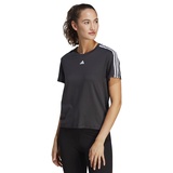 adidas Damen T-Shirt (Short Sleeve) Tr-Es 3S T, Black/White, IC5039, XL