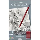 CRETACOLOR CLEOS Fine Art Graphit 12 St. grau