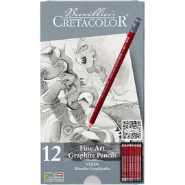 CRETACOLOR CLEOS Fine Art Graphit 12 St. grau