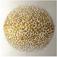 Leonique Leinwandbild »Golden Ball«, Abstrakt, (1 St.), Akustikbild mit sehr guten Schallabsorptions-Eigenschaften, beige