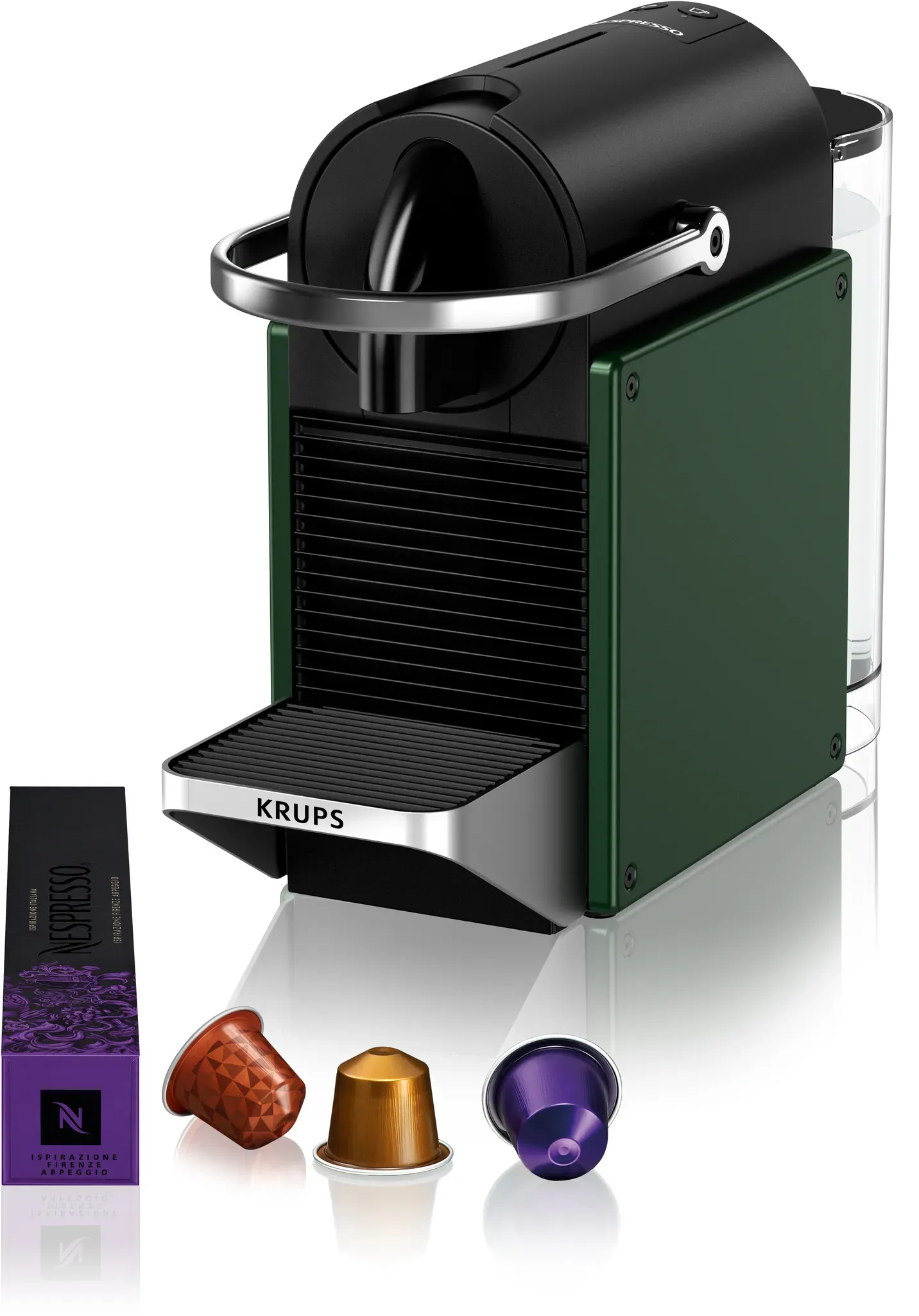 Krups Pixie XN306310, Pad-Kaffeemaschine, 0,7 l, Kaffeekapsel, 1260 W, Schwarz,