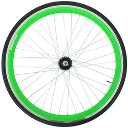 Galano Blade 700c Vorderrad Komplettrad Fixie Singlespeed Fahrrad Aluminium 28 Zoll inkl. Reifen grün