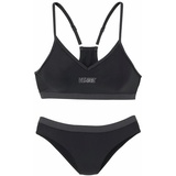 VENICE BEACH Bustier-Bikini Damen schwarz-grau, Gr.42 Cup C/D,