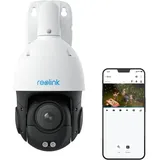 Reolink - 4K 8MP PoE ptz Überwachungskamera Aussen, 16X Optischer Zoom, 360° Schwenk, 90° Neigung & Auto-Tracking, Farbnachtsicht, Intelligenter