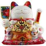 Freak Scene Superfreak Glückskatze - Maneki-Neko - Winkekatze aus Porzellan 30 cm weiß - Maneki Neko 03