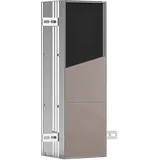 EMCO Asis Plus WC-Modul 49,2 x 15,4 cm Grau/Weiß Aluminium