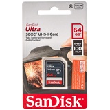 SanDisk Ultra SDXC Memory Card, up to 100MB/s, Class 10, Black/Grey