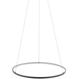Licht-Erlebnisse Pendelleuchte KOLO Schwarz Aluminium 1x LED 21 W | LE93514