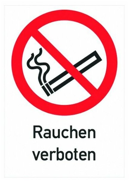 PROTEC Verbotsschild Rauchen verboten PVSRV