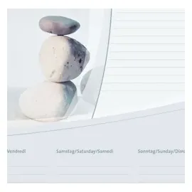 Sigel Schreibtischunterlage Harmonie weiß/grau 30 Blatt