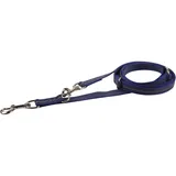 Herm Sprenger Gummierte Leine, 3-Fach verstellbar - blau, 230 cm (2,3 m)