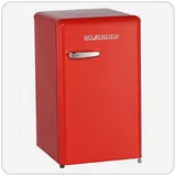 Wolkenstein Retro-kühlschrank Ks95rt Fr - Feuerrot, 92 L, Eek F